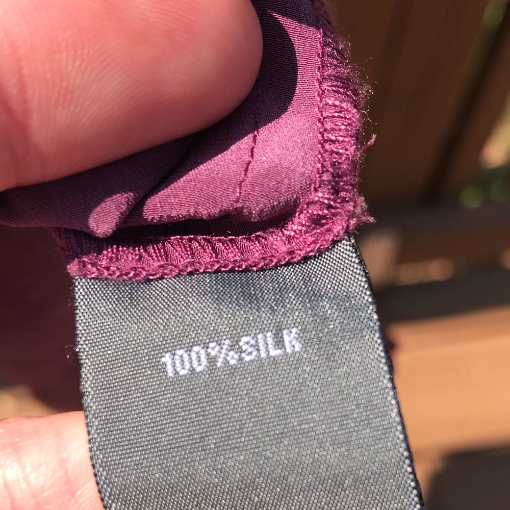 Reaction Kenneth Cole 100% Silk Tunic Length Top - Picture 5 of 8